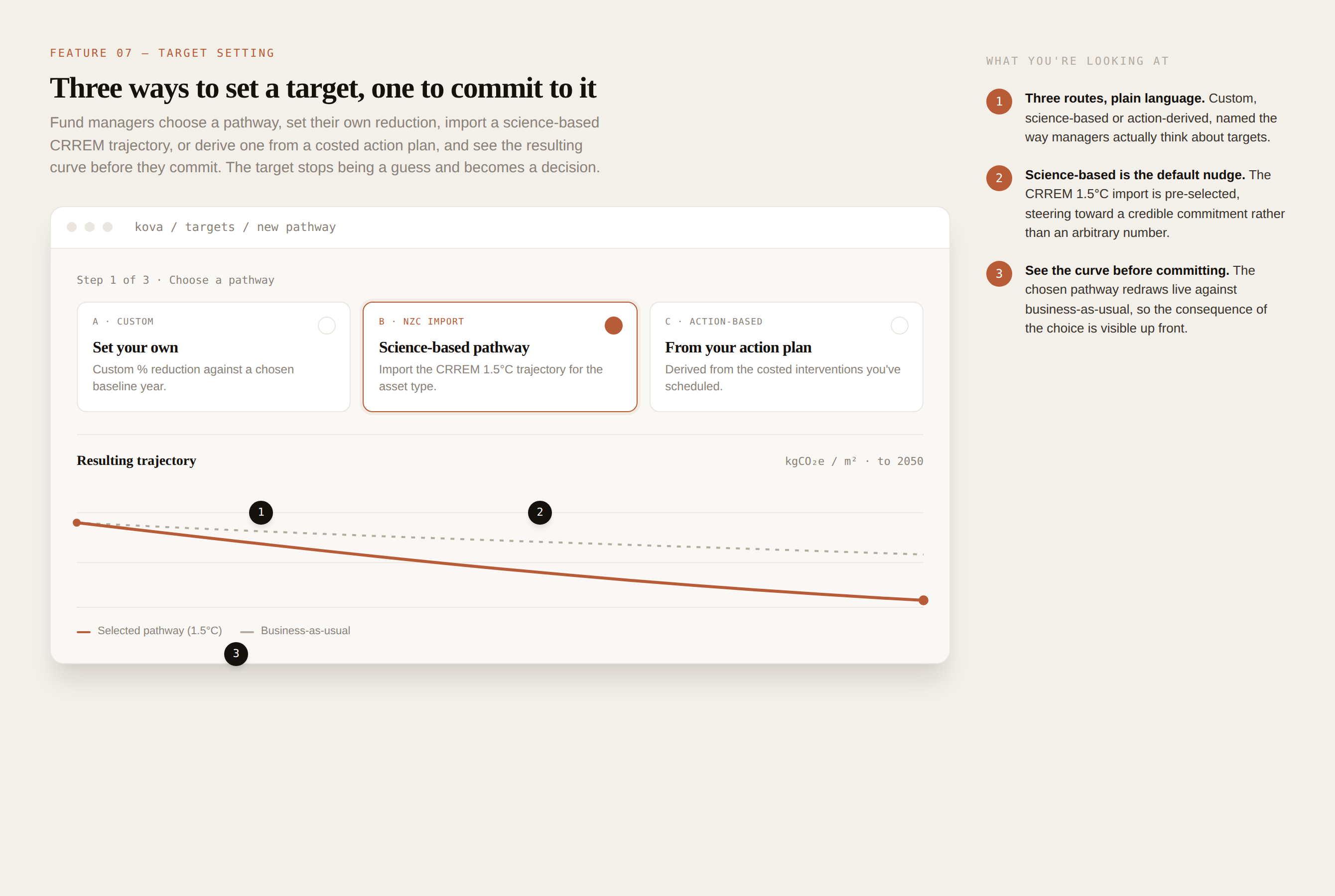Target setting